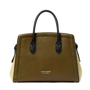 Kate Spade Satchel Knott Colorblock Duck Green Large